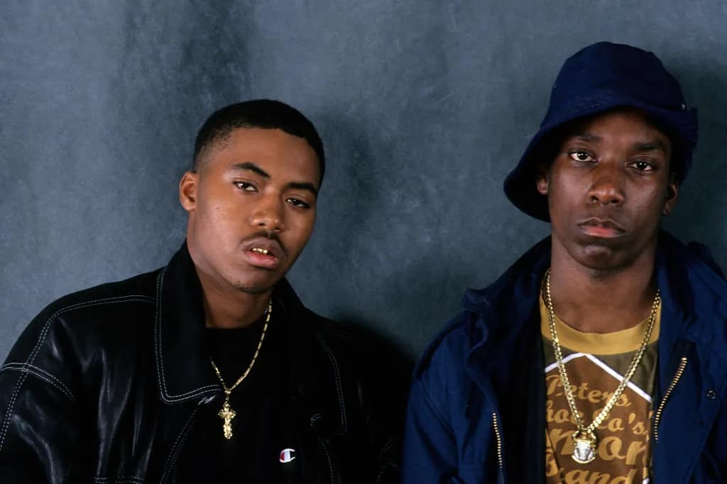 Big L and Nas Pictured at a photoshoot